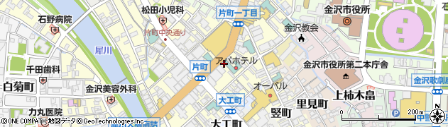 金沢市役所市営駐輪場　柿木畠駐輪場周辺の地図