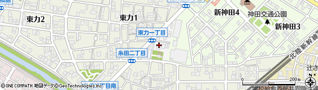 石川県金沢市東力町周辺の地図