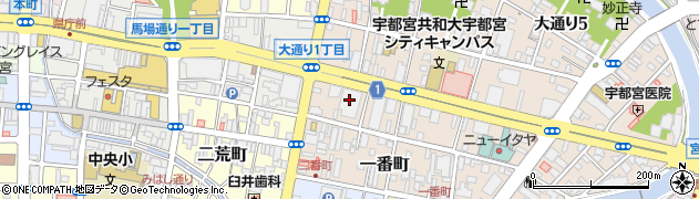 第一学院高等学校　宇都宮キャンパス周辺の地図