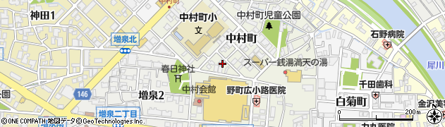 中村児童クラブ周辺の地図
