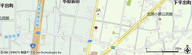 栃木県宇都宮市下平出町166周辺の地図