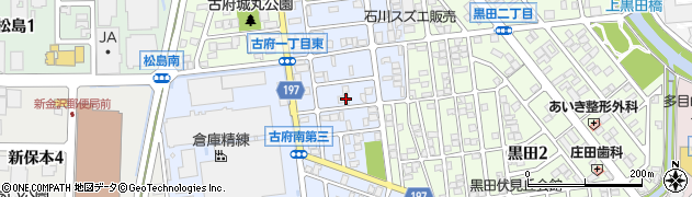 石川県金沢市古府町南周辺の地図