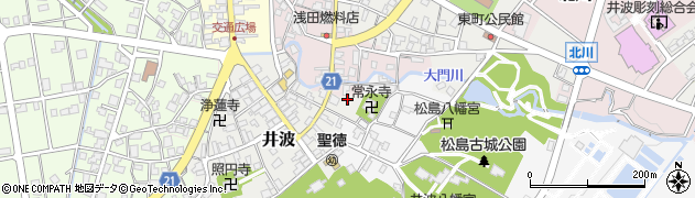 富山県南砺市六日町周辺の地図