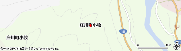 富山県砺波市庄川町小牧周辺の地図