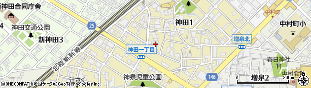 石川県金沢市神田周辺の地図