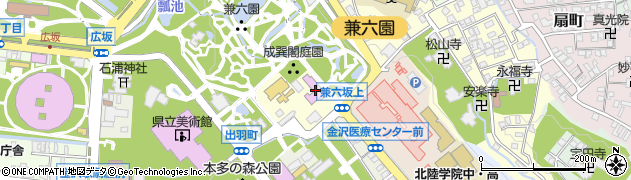 石川県立伝統産業工芸館（いしかわ生活工芸ミュージアム）周辺の地図