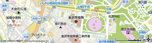 北國銀行金沢市役所支店 ＡＴＭ周辺の地図