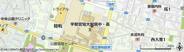 宇都宮短期大学附属高等学校周辺の地図