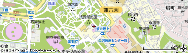 石川県庁　会館能楽堂別館周辺の地図