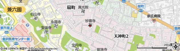 妙喜寺周辺の地図