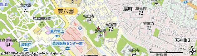 石川県金沢市東兼六町周辺の地図