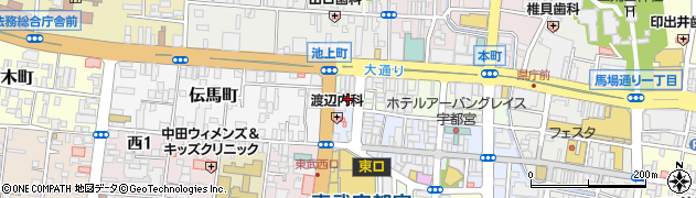 靴専科　宇都宮店周辺の地図