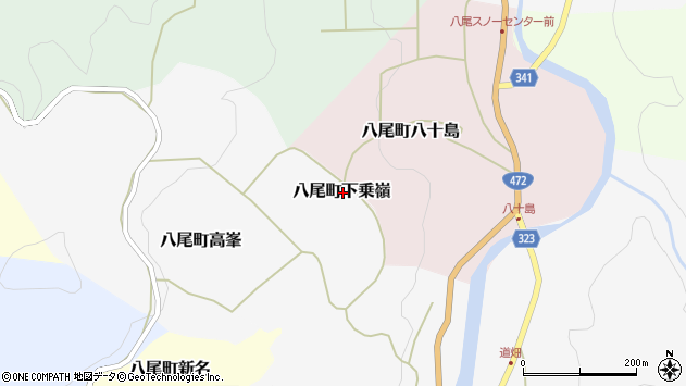 〒939-2407 富山県富山市八尾町新名の地図