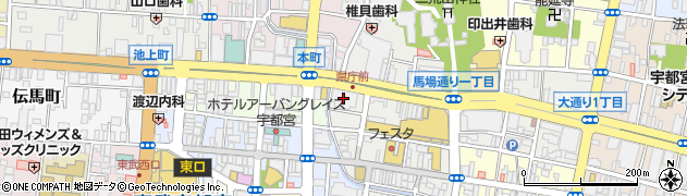 彩きもの学院　宇都宮校周辺の地図