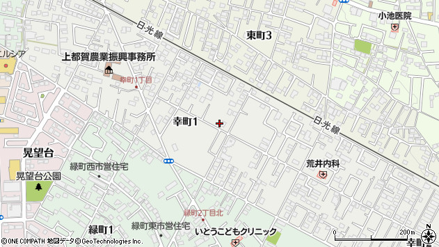 〒322-0023 栃木県鹿沼市幸町の地図