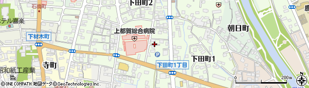 栃木県鹿沼市下田町周辺の地図
