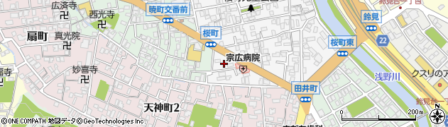 石川県金沢市桜町23周辺の地図