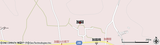 栃木県鹿沼市加園周辺の地図
