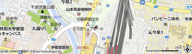 東横ＩＮＮ宇都宮駅前２周辺の地図