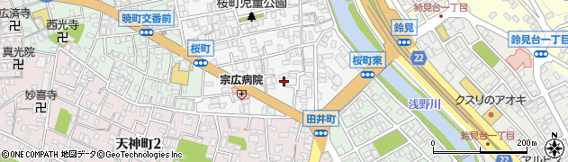 石川県金沢市桜町22周辺の地図