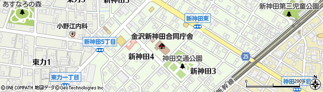 金沢地方法務局周辺の地図