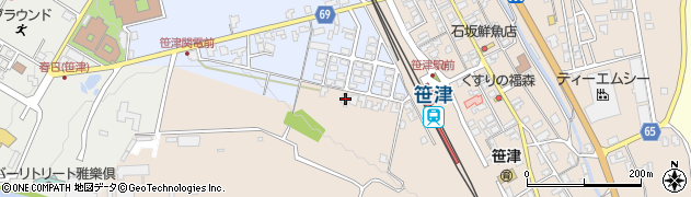 富山県富山市笹津220周辺の地図