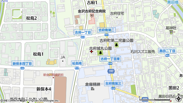 〒920-0362 石川県金沢市古府町の地図