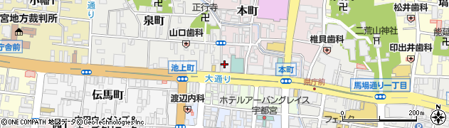 みずほ銀行宇都宮支店 ＡＴＭ周辺の地図