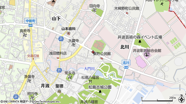 〒932-0228 富山県南砺市井波東町の地図