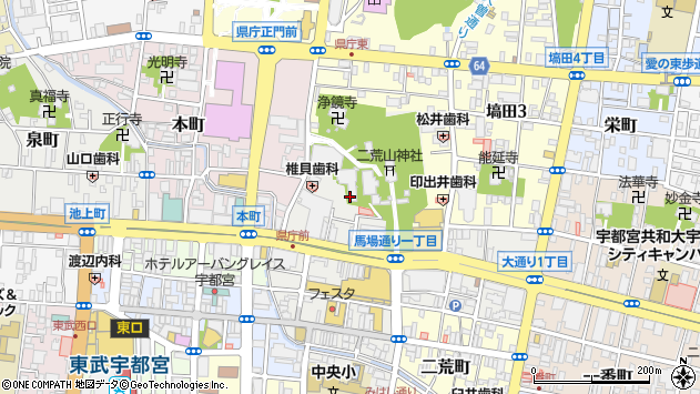 〒320-0026 栃木県宇都宮市馬場通りの地図