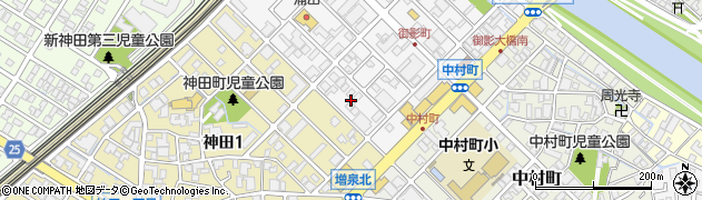 石川県金沢市御影町4周辺の地図