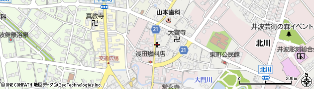 北日本新聞井波販売店周辺の地図