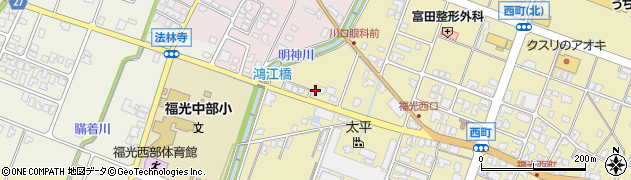 富山新聞福光販売センター周辺の地図