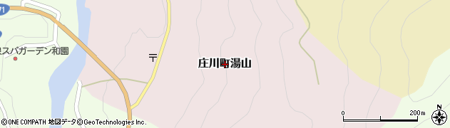 富山県砺波市庄川町湯山周辺の地図