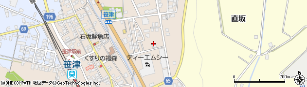 富山県富山市笹津498周辺の地図