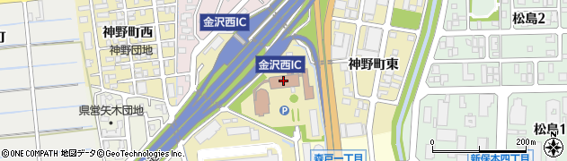 中部管区警察局　金沢高速道路管理室周辺の地図