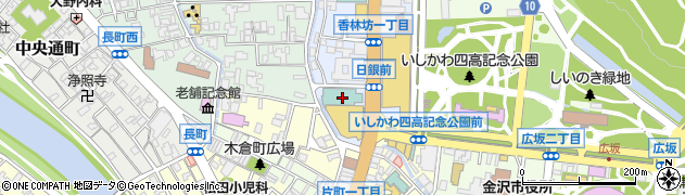 金沢東急ホテル東急宴会・婚礼予約周辺の地図