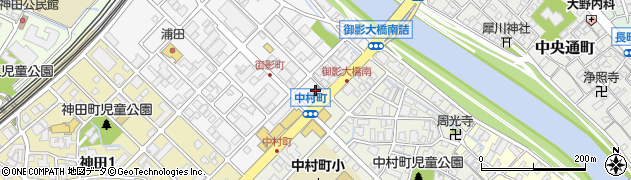 金沢中村町郵便局 ＡＴＭ周辺の地図