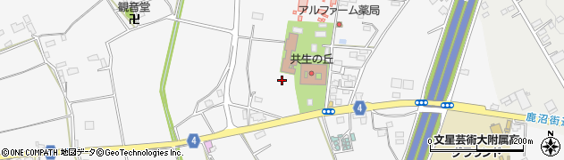 栃木県宇都宮市飯田町周辺の地図