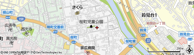 石川県金沢市桜町14周辺の地図