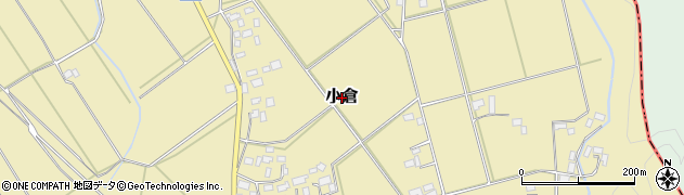 茨城県常陸大宮市小倉周辺の地図