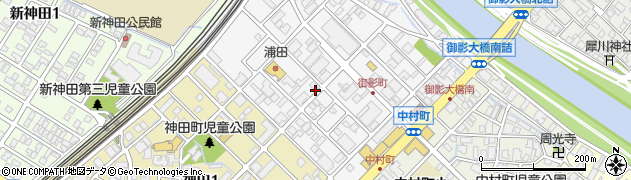 石川県金沢市御影町周辺の地図