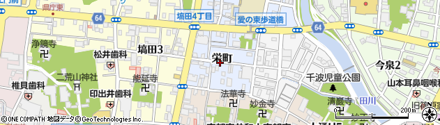 栃木県宇都宮市栄町周辺の地図