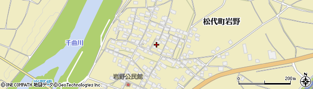 長野県長野市松代町岩野周辺の地図