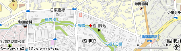 桜川周辺の地図