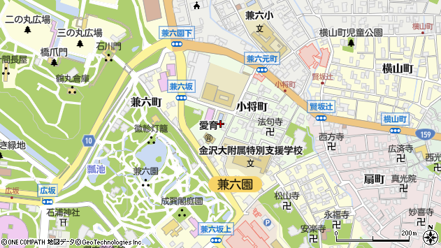 〒920-0932 石川県金沢市小将町の地図