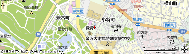 石川県金沢市小将町周辺の地図