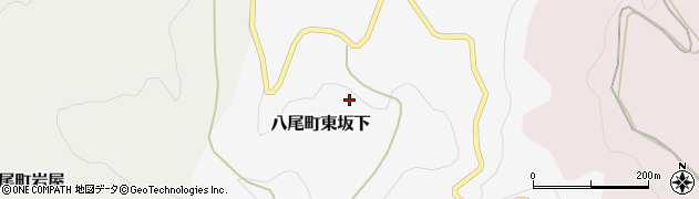 富山県富山市八尾町東坂下周辺の地図