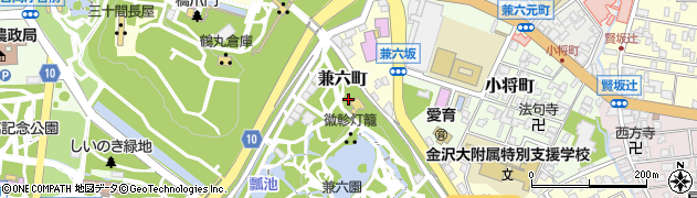 石川県庁公園・体育施設　金沢城・兼六園管理事務所分室周辺の地図