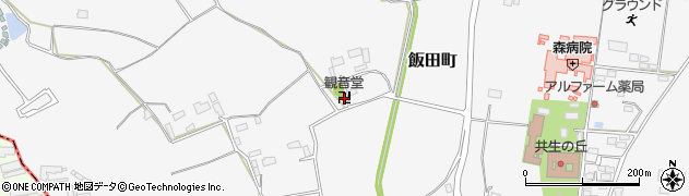 栃木県宇都宮市飯田町405周辺の地図